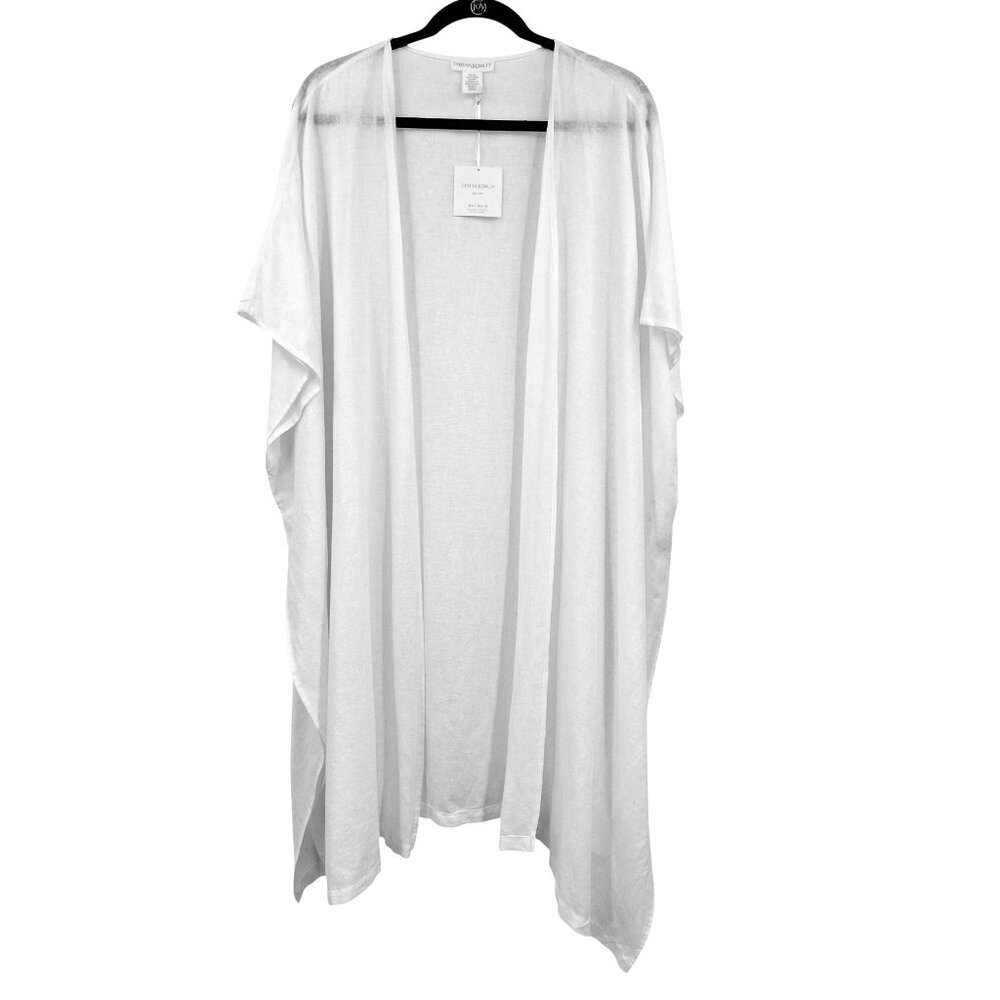 Cynthia Rowley Linen Blend Kimono One Size NWT Duster Topper Cover Up Lagenlook